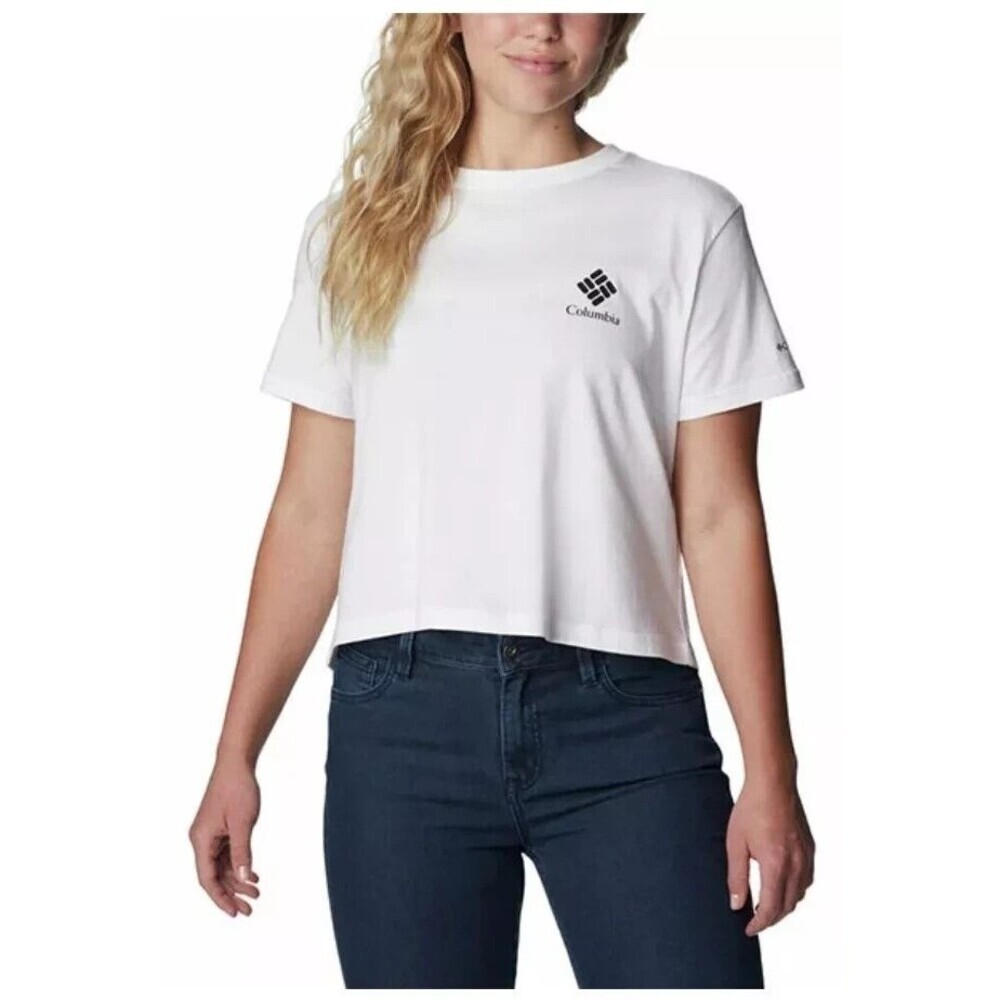Columbia Women's North Cascades high low relaxed tee white size 3X